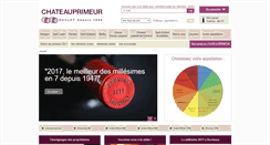Desktop Screenshot of chateauprimeur.com