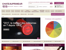 Tablet Screenshot of chateauprimeur.com